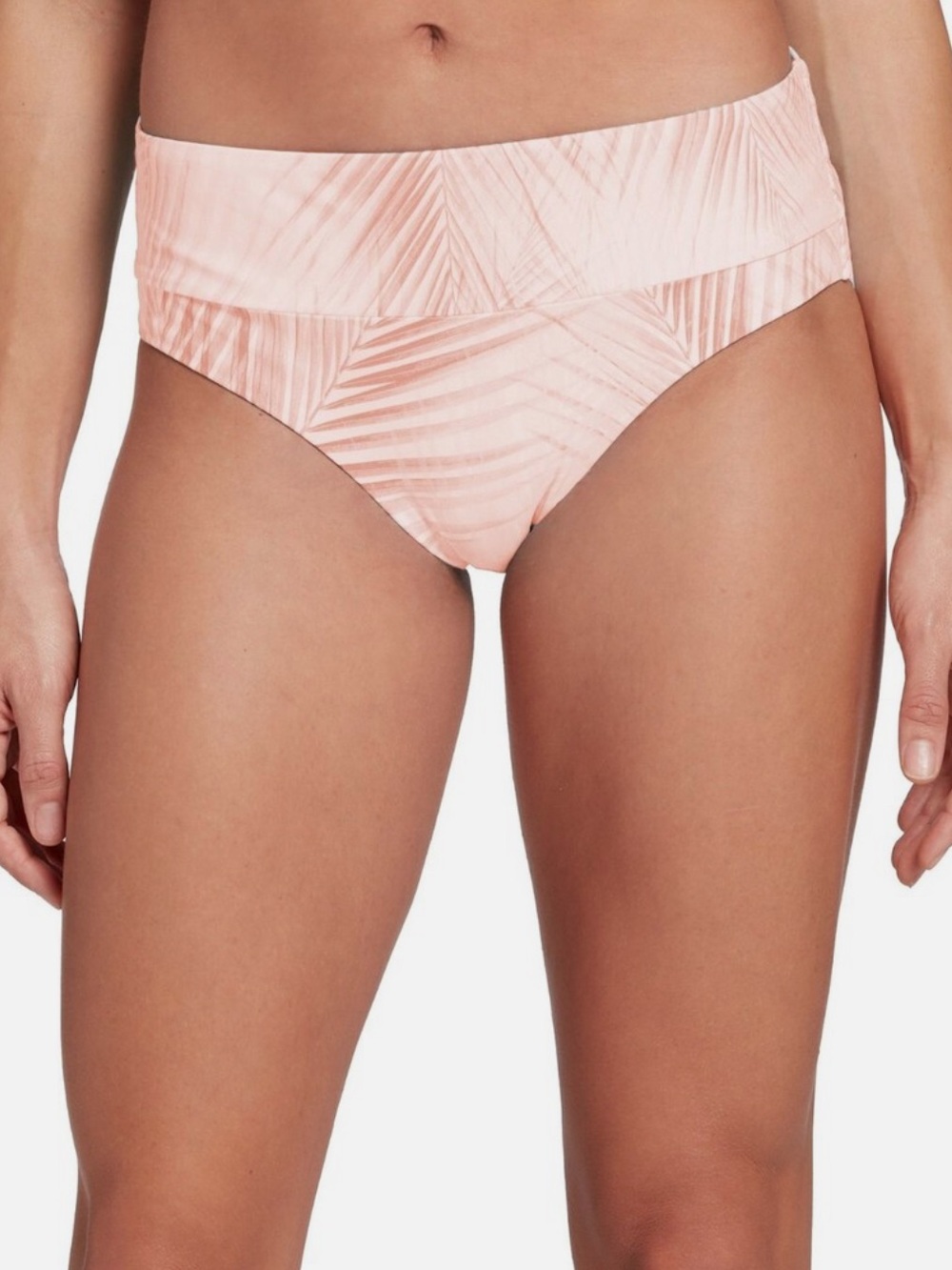 CALIA by Carrie Underwood Pink Palm wide band Bikini Bottom size M